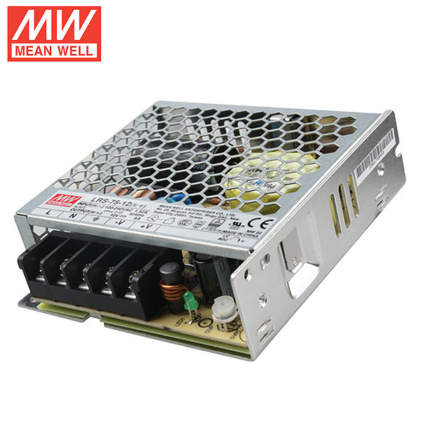 Mean Well LRS-75-12 DC12V 75Watt 6.5A UL Certification AC110-220 Volt Switching Power Supply For LED Strip Lights Lighting